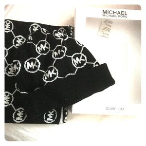 Michael Kors scarf and hat set